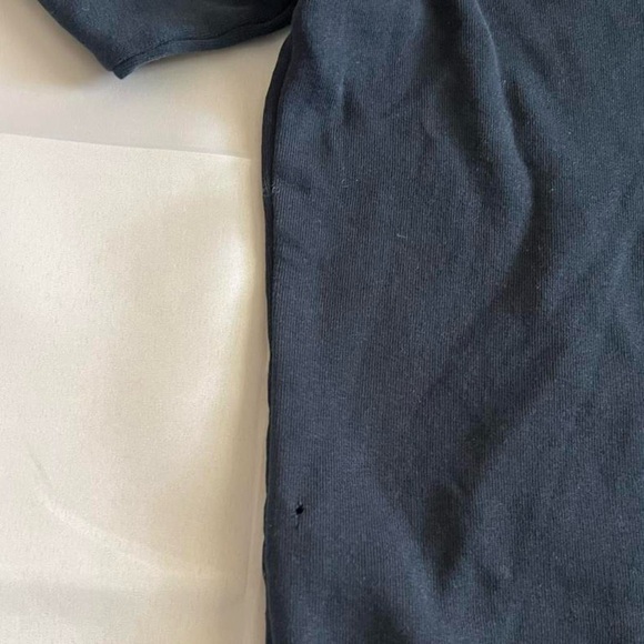 Hollister Navy Hoodie with white Logo and White Drawstrings - Picture 7 of 7